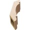 Ekena Millwork 5-inch W x 10-inch D x 14-inch H Olympic Rough Cedar Woodgrain TimberThane Knee Brace, Primed BRCUR05X10X14OLYRCPR - alternate 6
